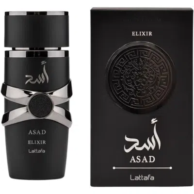 Lattafa Men's Asad Elixir Edp Spray 3.4 oz Fragrances 6290362346548 In Transparent