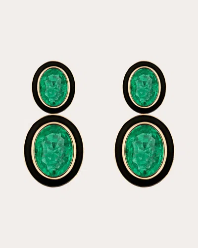Goshwara Women's Emerald & 18k Gold Limited Edition Tier Drop Earrings In Green