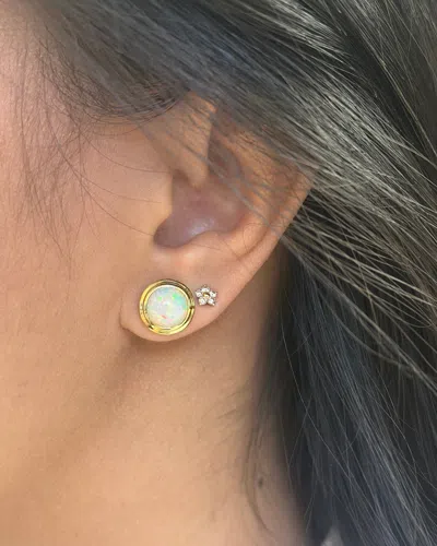 Goshwara Women's Opal Cabochon & 18k Gold Limited Edition Stud Earrings In Gold