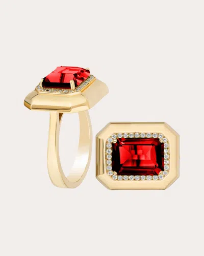 Goshwara Women's Garnet & Diamond 18k Gold Limited Edition Ring In Gold