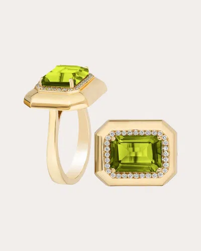 Goshwara Women's Peridot & Diamond 18k Gold Limited Edition Ring In Gold