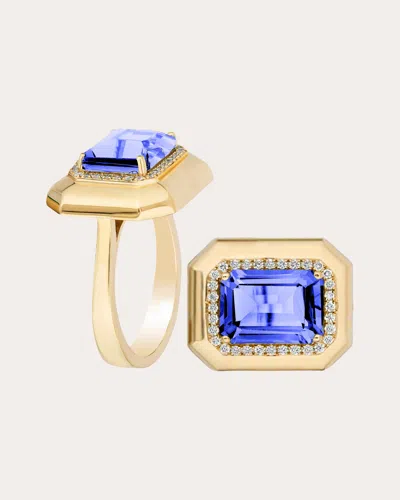 Goshwara Women's Tanzanite & Diamond 18k Gold Limited Edition Ring In Gold