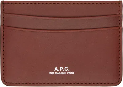 Apc Brown André Card Holder In Brown