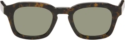 Thom Browne Acetate Rectangular Sunglasses In Brown