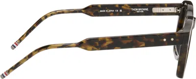 Thom Browne Acetate Rectangular Sunglasses In Brown