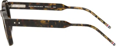 Thom Browne Acetate Rectangular Sunglasses In Brown