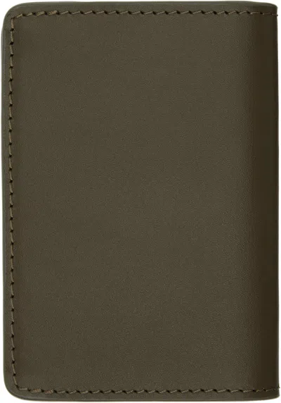 Apc Khaki Stefan Card Holder In Green