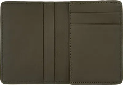 Apc Khaki Stefan Card Holder In Green