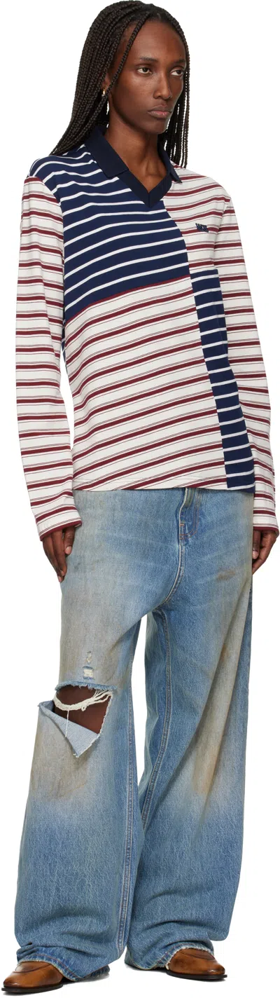 Wales Bonner Spirit Polo In Blue