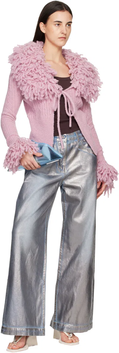 Attico Blue '8.30 Pm' Oversized Clutch