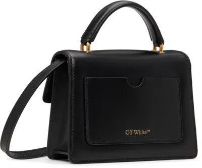 Off-white Black Jitney Baby Leather Bag In Black