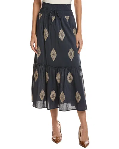 Splendid Vivian Maxi Skirt In Blue