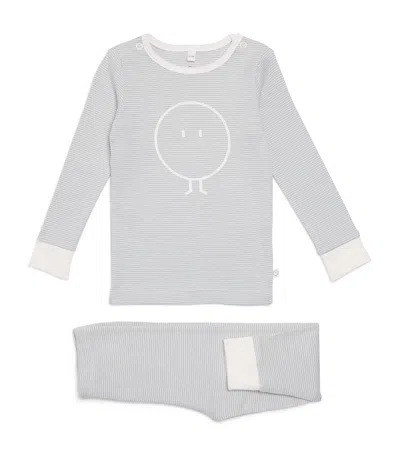 Mori Bamboo-blend Snoozy Pyjamas In Gray