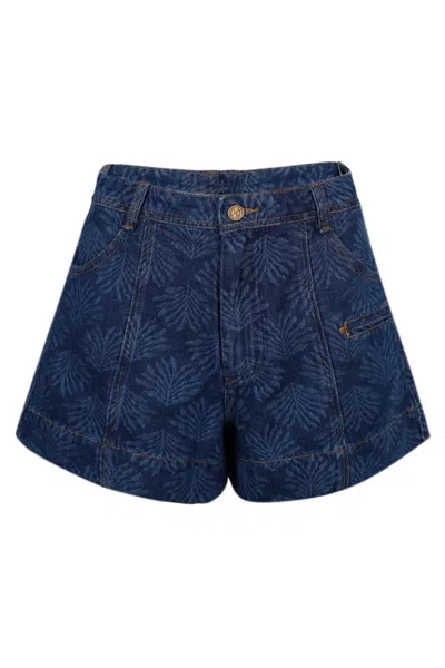 Kivari Evita Denim Short Iluka In Blue