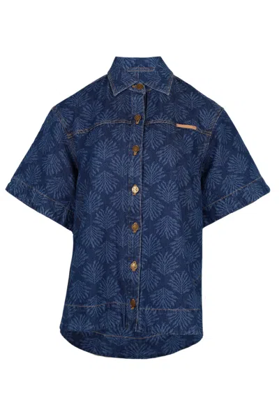 Kivari Marla Denim Shirt Iluka In Blue