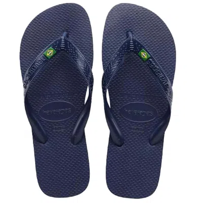 Havaianas Mens Brasil Navy Blue In Multi
