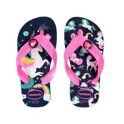 Havaianas Kids Fantasy Navy Blue In Multi