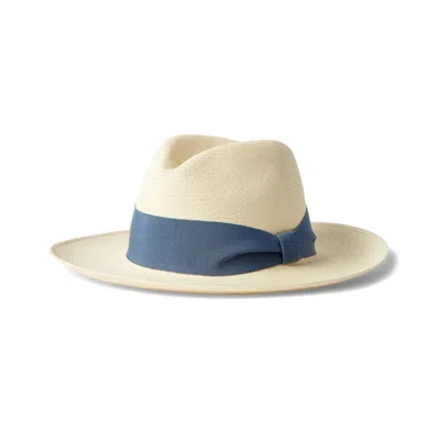 Frescobol Carioca Rafael Panama Hat Wide Ribbon Dusty In Multi