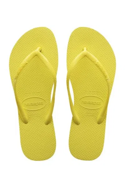 Havaianas Slim Yellow Pixel In Yellow