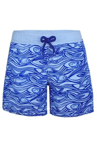 Vilebrequin Men Swim Shorts Flocked Aquarium
