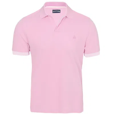 Vilebrequin Palatin Polo Shirt Solid Pink In Pink