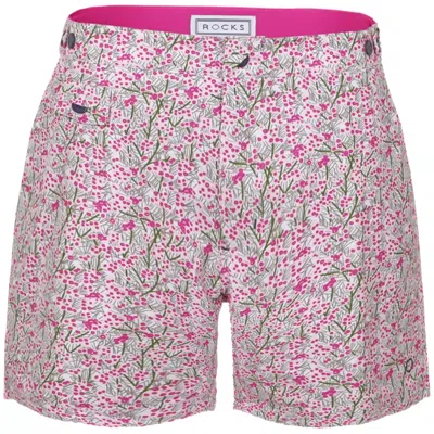 The Rocks Push Tama Men's Wattle Shorts In Pink