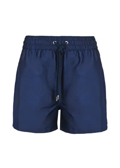 Frescobol Carioca Rio Swim Short Jacquard O Sol Navy In Blue