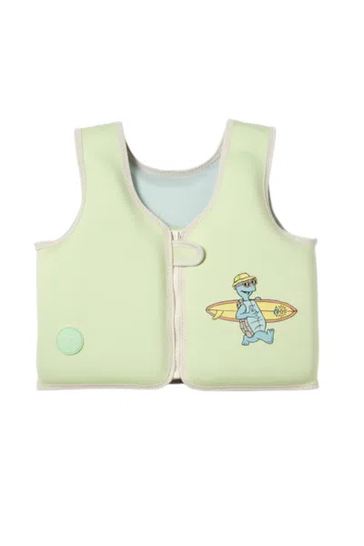 Sunnylife Kids Swim Vest Shred Turtle Aqua