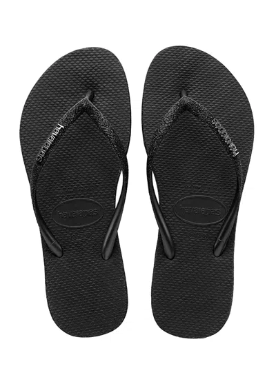Havaianas Slim Sparkle Black In Black