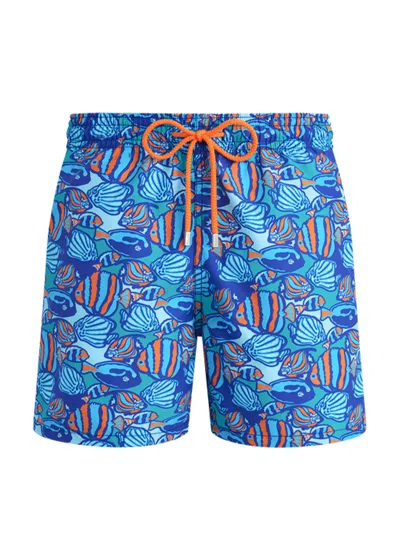 Vilebrequin Men Swim Shorts Fishy Vibes In Multi