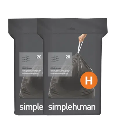 Simplehuman Custom Fit Code H Bin Liners In Gray
