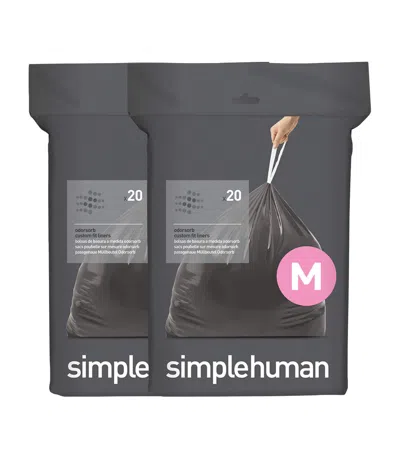 Simplehuman Custom Fit Code M Bin Liners In Black