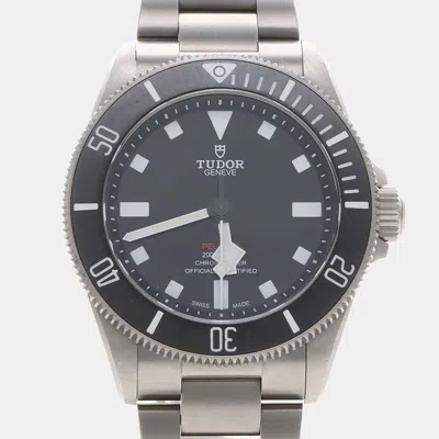 Pre-owned Tudor Pelagos 25407n Automatic Black Titanium Men's Wristwatch 39mm
