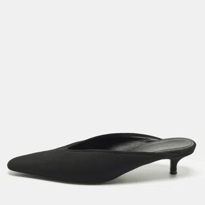 Pre-owned Balenciaga Knife Size 39 Black Knit Fabric Mules