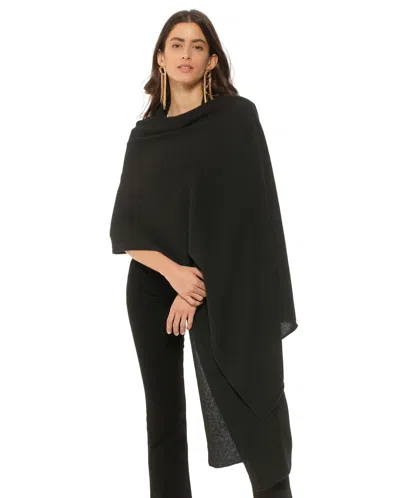 Monticelli Cashmere Pure Cashmere Feather-light Maxi Wrap Stole In Black