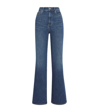 Veronica Beard Crosbie Wide-leg Jeans In Blue