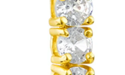 Cz By Kenneth Jay Lane Bolo Cz Tennis Bracelet In Gold