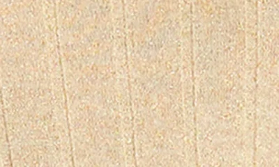 Nina Leonard Three-quarter Sleeve A-line Metallic Ribbed Midi Dress In Brown