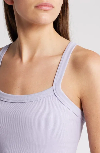 Free People Fp Movement All Clear Rib Crop Camisole In Silver