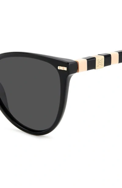 Carolina Herrera 57mm Cat Eye Sunglasses In Black