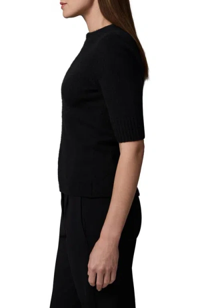 Nic + Zoe Nic+zoe Luxe Elbow Sleeve Cashmere Sweater In Black