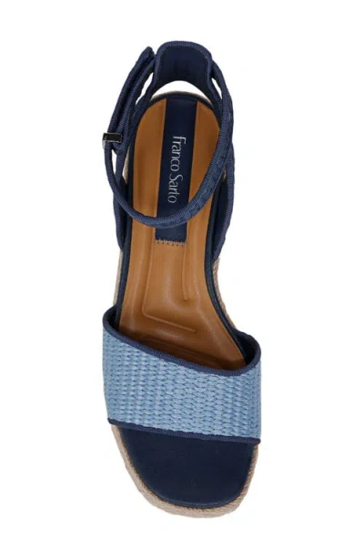 Franco Sarto Pela Espadrille Platform Sandal In Blue