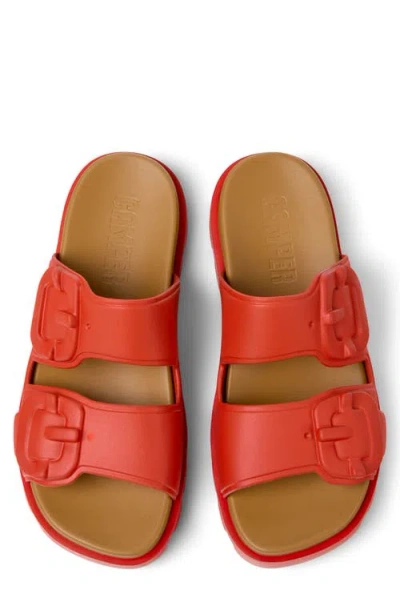 Camper Brutus Slide Sandal In Red