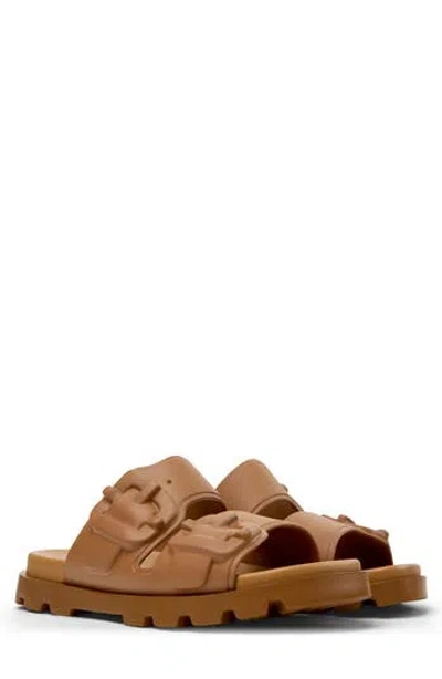 Camper Brutus Slide Sandal In Brown
