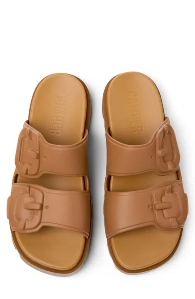Camper Brutus Slide Sandal In Brown