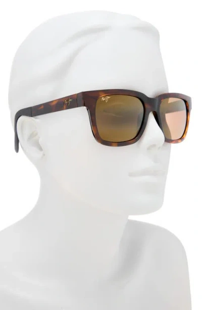 Maui Jim 54mm Polarized Square Sunglasses In Multi