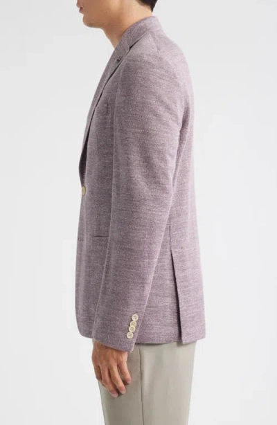 Jack Victor Hampton Lavendar Solid Sport Coat In Brown