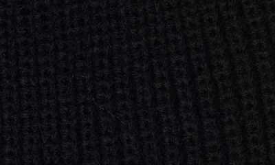 Allsaints Mixed Stitch Beanie In Black