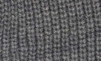 Allsaints Mixed Stitch Beanie In Silver