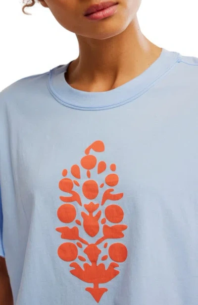 Free People Fp Movement Inspire Cotton Graphic T-shirt In Blue